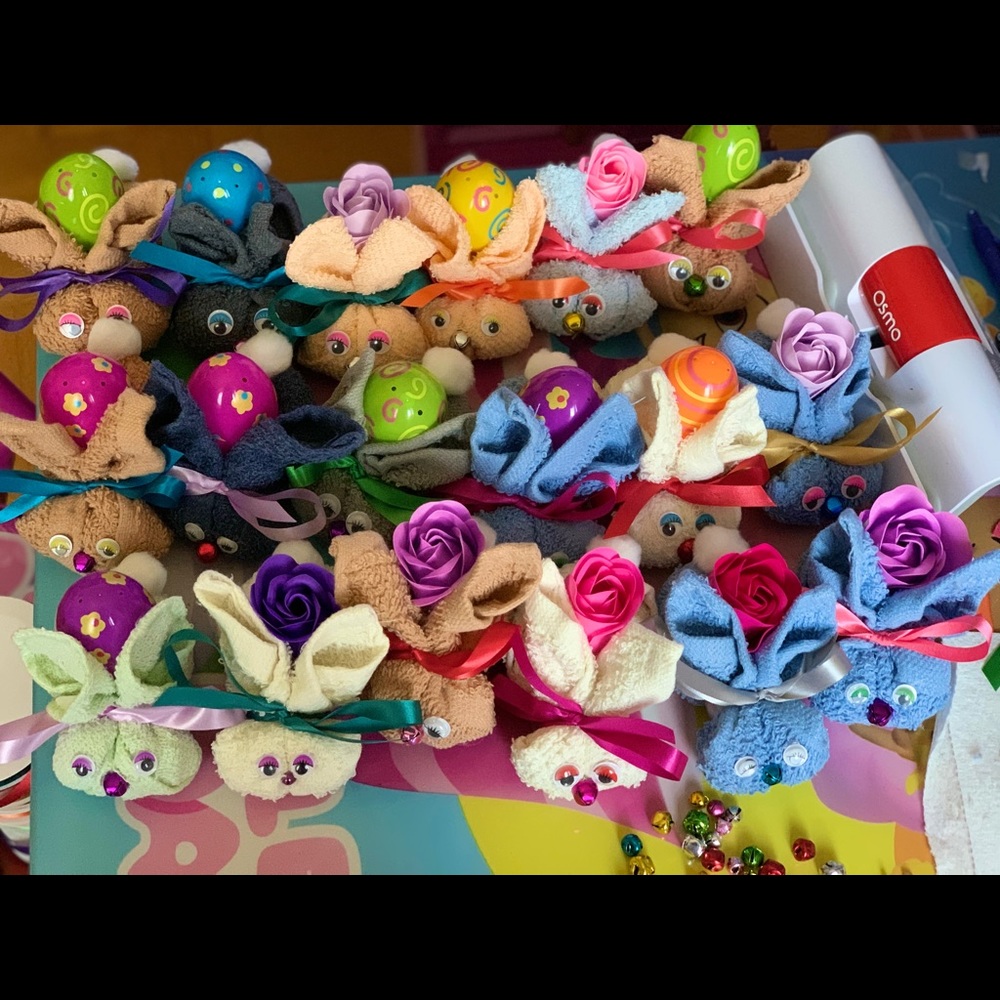 Cloth bunny decoration